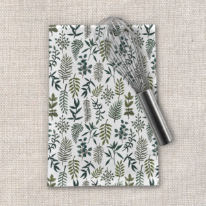 Fern Watercolor Tea Towel