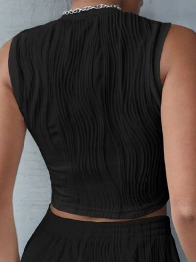 Round Neck Cropped Tank - Image 2