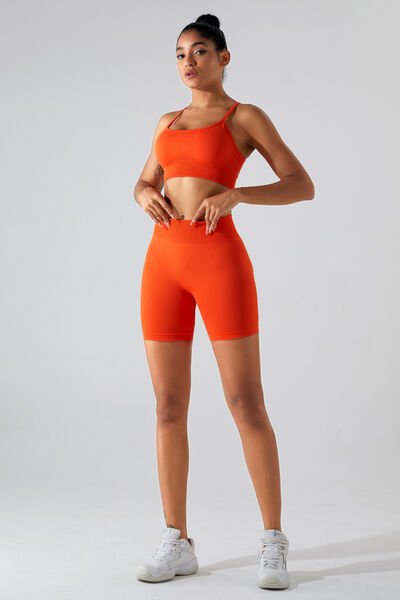 Crisscross Spaghetti Strap Active Cami - Image 21