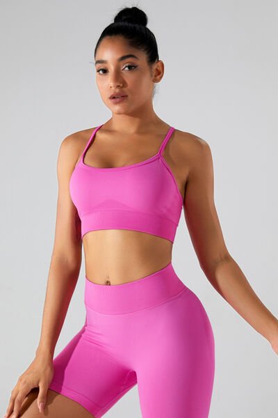 Crisscross Spaghetti Strap Active Cami - Image 5
