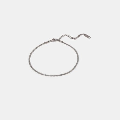 Minimalist Stainless Steel Anklet - Image 9