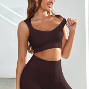 Scoop Neck Wide Strap Active Tank