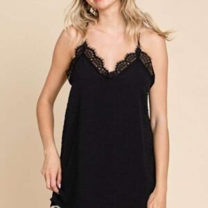 Culture Code Lace Detail Spaghetti Strap Cami