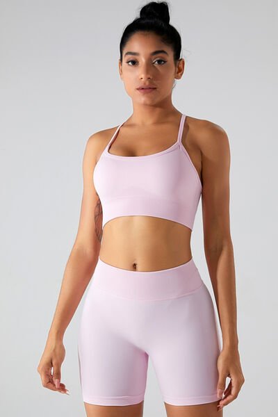 Crisscross Spaghetti Strap Active Cami - Image 10
