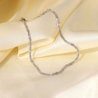 Minimalist Stainless Steel Anklet - Image 11