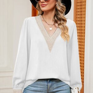 V-Neck Long Sleeve T-Shirt