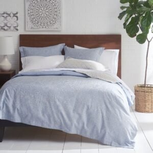 100% Supima Cotton Jacquard Medallion Duvet Set