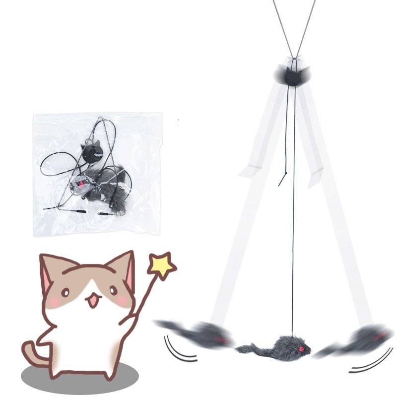 Door Hanging Funny Cat Toy - Image 3