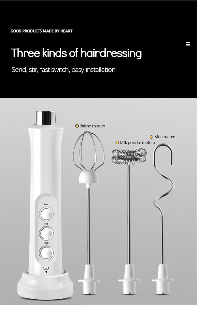 Rechargeable Frother and Mixer - Image 2