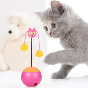 Auto-spinning Treat Dispenser with Laser Cat Toy