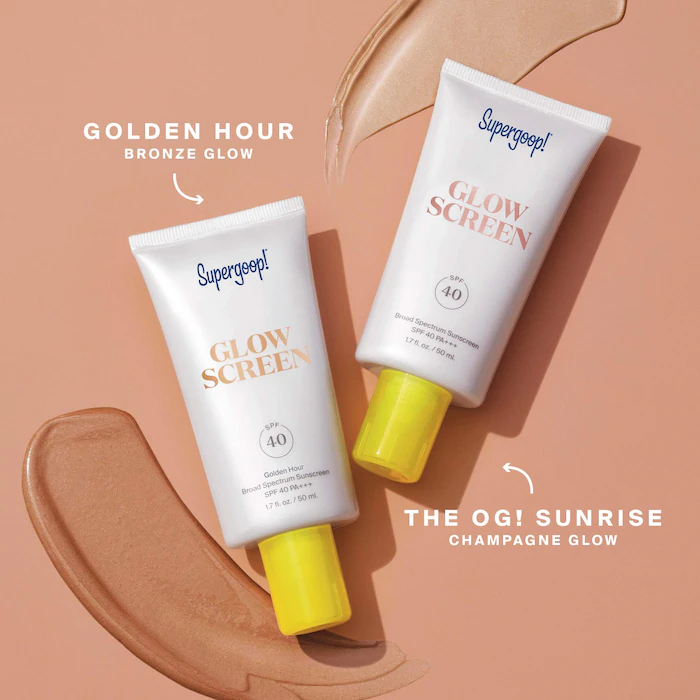 Supergoop! Glowscreen SPF 40 Sunscreen with Hyaluronic Acid + Niacinamide 68 oz Sunrise / 20 mL - Image 2