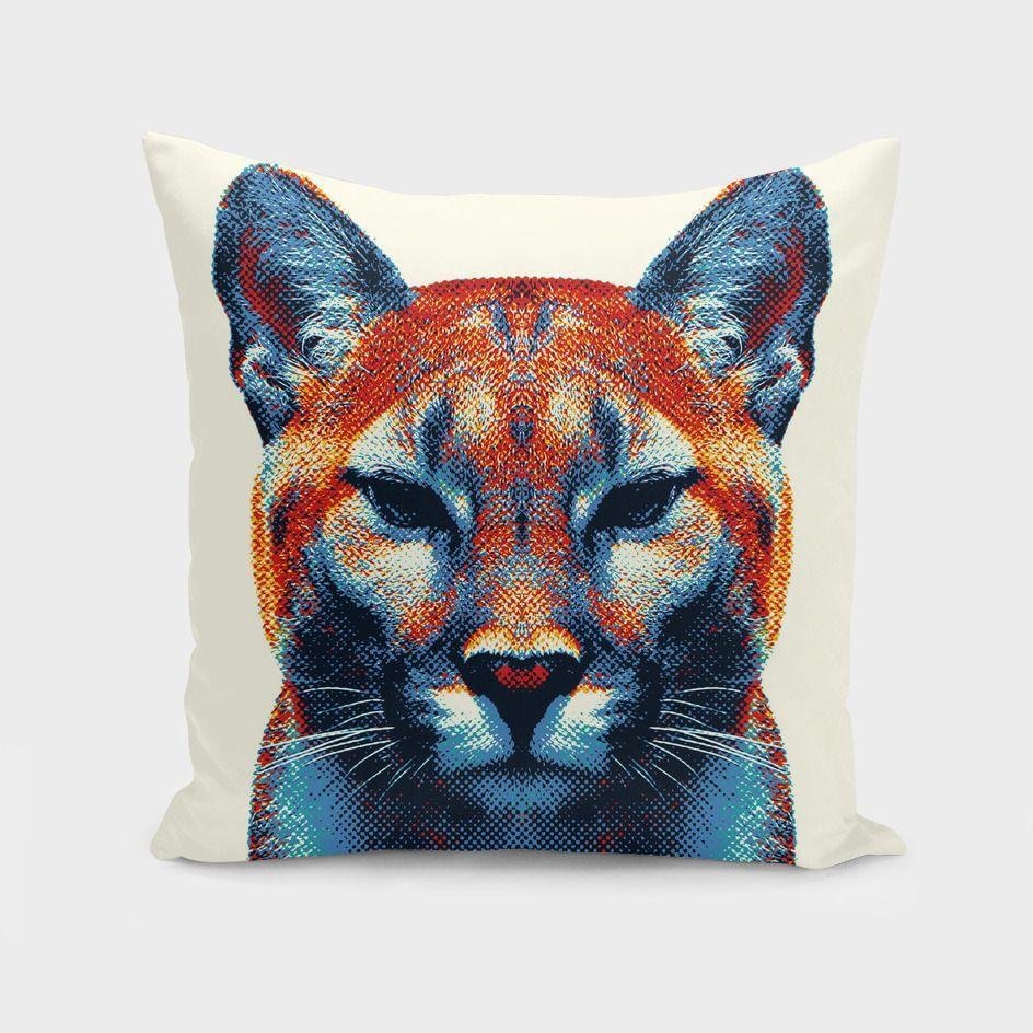 Puma - Colorful Animals Cushion/Pillow